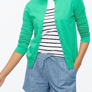 J Crew crewneck button down cardigan